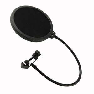 Studio Microphone Pop Filter Singing Windscreen Shield Pod Cast Dual Double Layer Mask Anti Mic Metal Studio Pop Filter