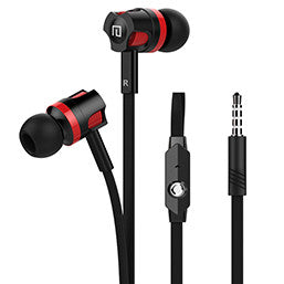 FORNORM Dual Color Aluminum Stereo Earphone Wired In-ear Heavy Bass Headset Handsfree With MIC For  iPhone  Phone