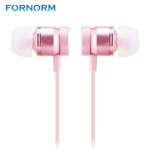 Fornorm 3.5mm IN-Ear Metal Wire Control Headset Hi-Fi level CDLA Standard Digital Earphone For Cell Phone Earbuds