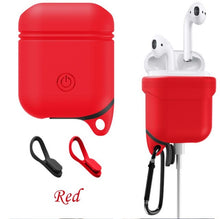 DOITOP Soft Silicone Cover For Apple Airpods Waterproof Shockproof Protector Case Sleeve Pouch For Air Pods Earphone With Hook
