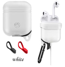 DOITOP Soft Silicone Cover For Apple Airpods Waterproof Shockproof Protector Case Sleeve Pouch For Air Pods Earphone With Hook