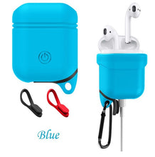 DOITOP Soft Silicone Cover For Apple Airpods Waterproof Shockproof Protector Case Sleeve Pouch For Air Pods Earphone With Hook