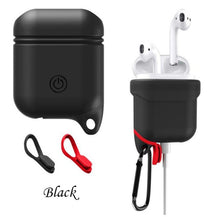 DOITOP Soft Silicone Cover For Apple Airpods Waterproof Shockproof Protector Case Sleeve Pouch For Air Pods Earphone With Hook