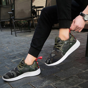 Fashion Men's Straps Sports Running Sneakers Camouflage Shoes
