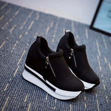 Women Wedges Boots Platform Shoes Slip On Ankle Boots Fashion Casual Shoes