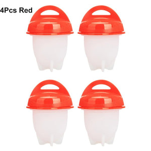 Silicone Egg Cooker Poacher Hard Boiled Eggs Container Mold Pods Eggs Tools Kitchen Cookware Cooking Accessories