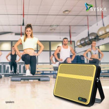 Syska BLADE Portable Bluetooth Speaker (Yellow, Stereo Channel) 9 MONTH WARRANTY